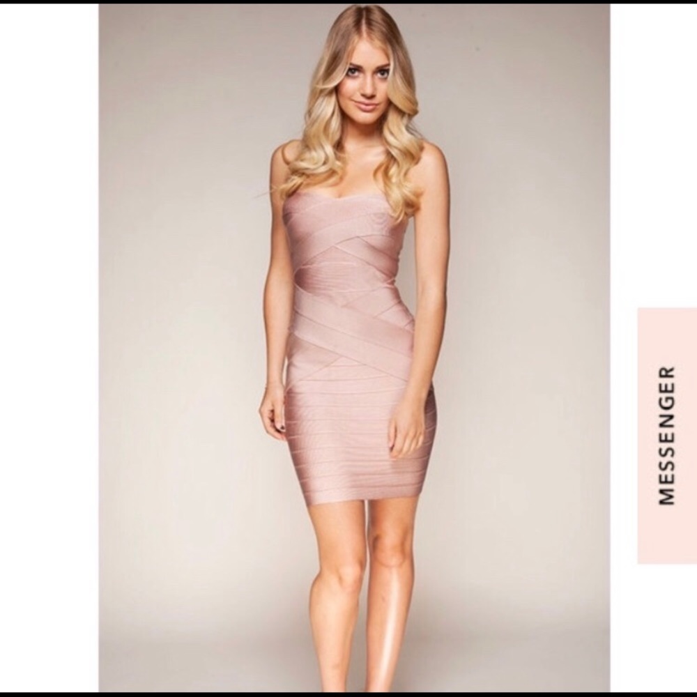 LIKE NEW House Of CB Strapless Dress Size S